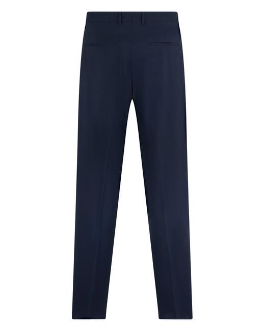 Fendi Blue Wool Trousers for men