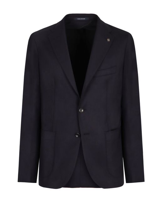 Tagliatore Black Single-Breasted Two-Button Blazer for men