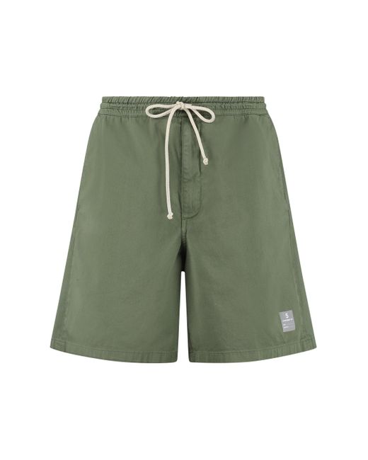 Department 5 Green Collins Cotton Bermuda Shorts for men