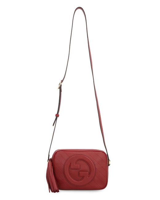 Gucci Red Blondie Leather Shoulder Bag
