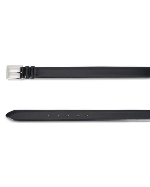 Orciani Black Brushed Leather Belt for men
