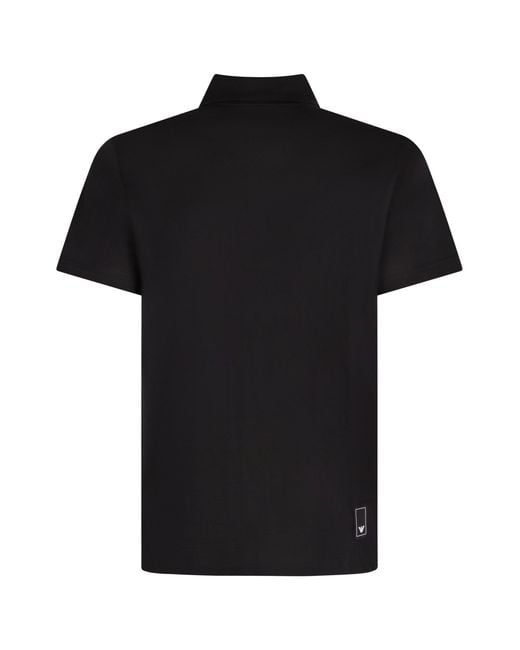 Emporio Armani Black Polo Shirt for men