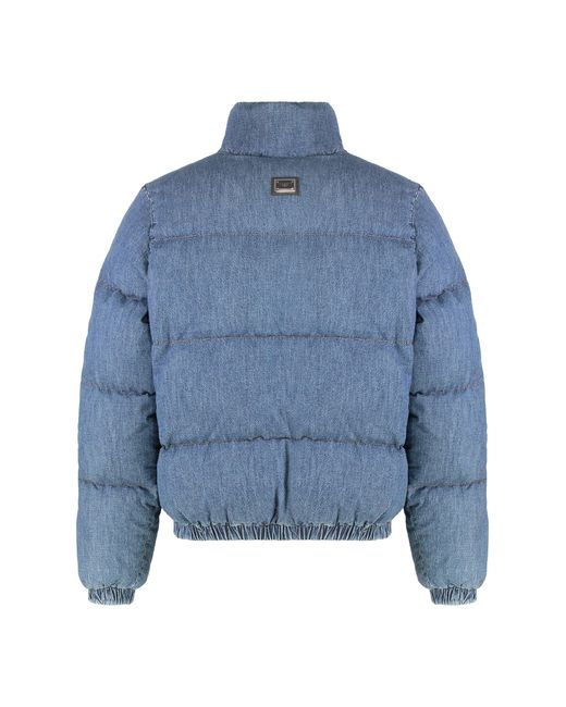 Dolce & Gabbana Blue Dolce & Gabbana Puffer Jacket for men
