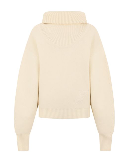 Jacquemus Natural Wool And Cashmere Sweater