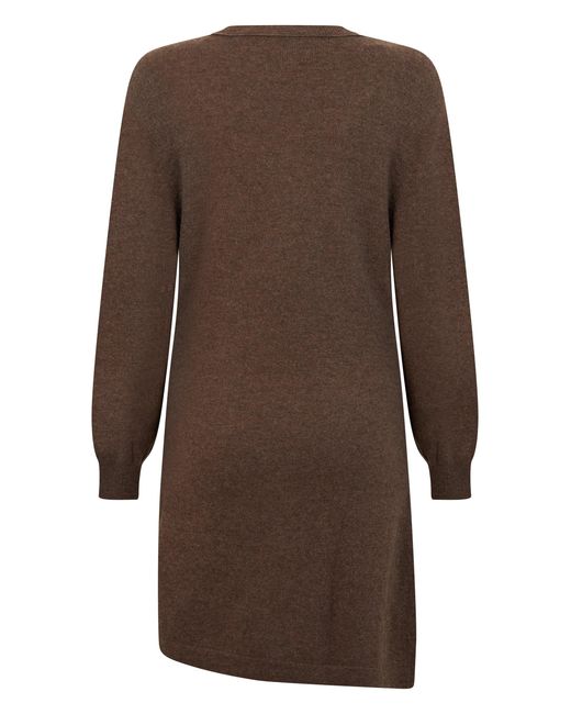 Lisa Yang Brown Short Cashmere Dress