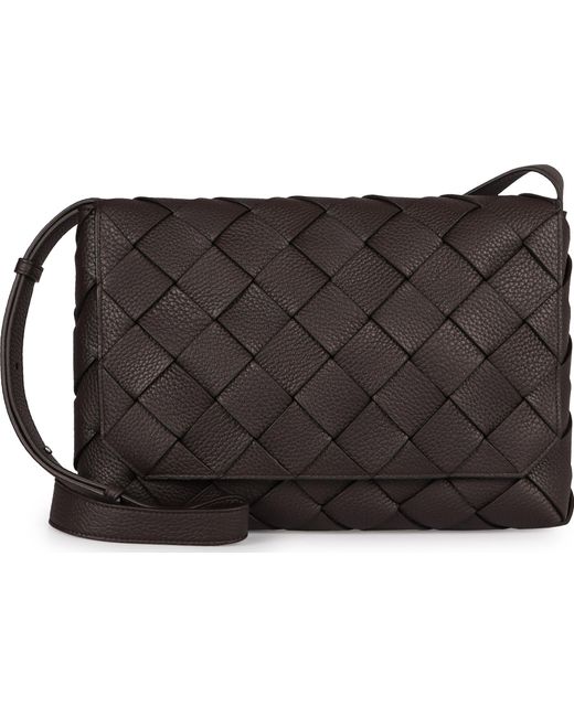 Borsa a tracolla Diago Grande in pelle di Bottega Veneta in Gray da Uomo