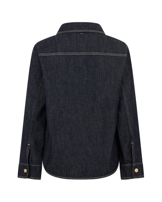 Max Mara Blue Classic Denim Shirt