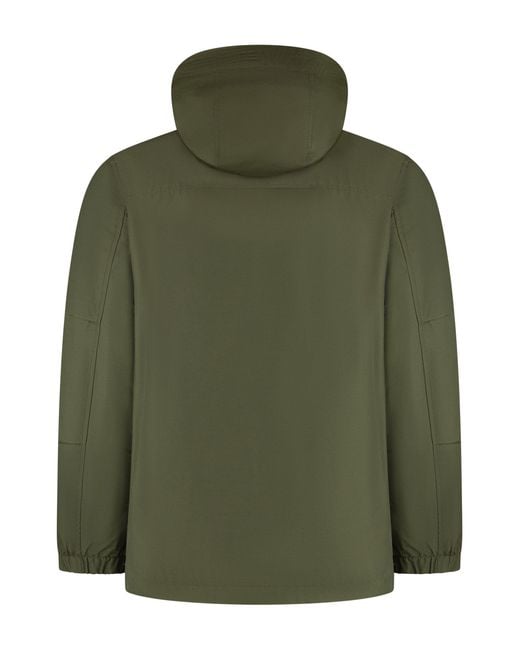 Woolrich Green Solid Hood Jackets for men