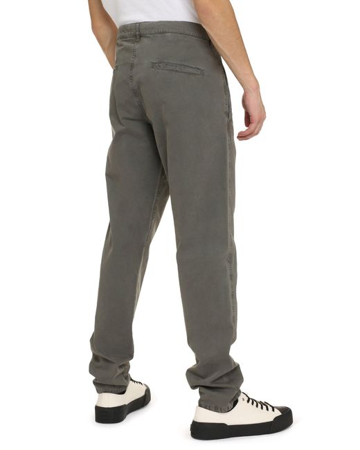 Aspesi Gray Cotton Trousers for men