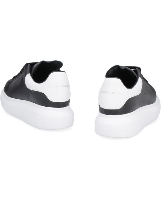 Alexander McQueen Black Larry Leather Sneakers