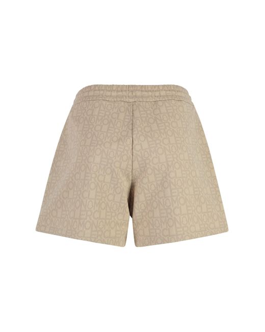 Shorts in cotone di Moncler in Natural