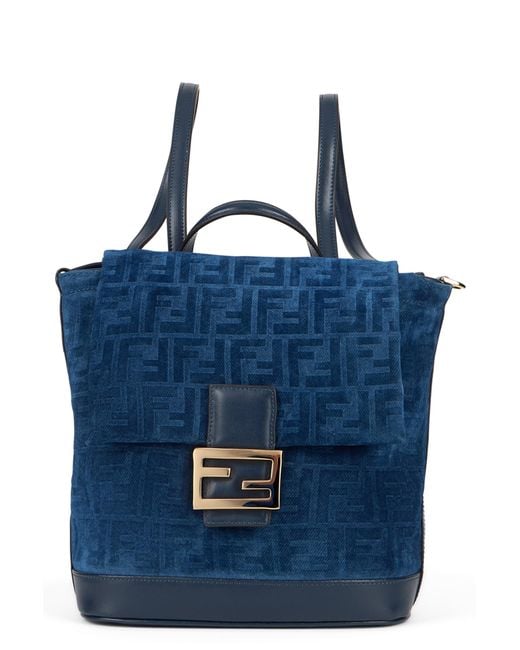 Fendi Blue Backpack Fabric