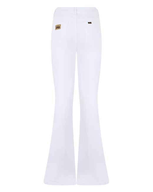 Lois White Bell Bottom Jeans