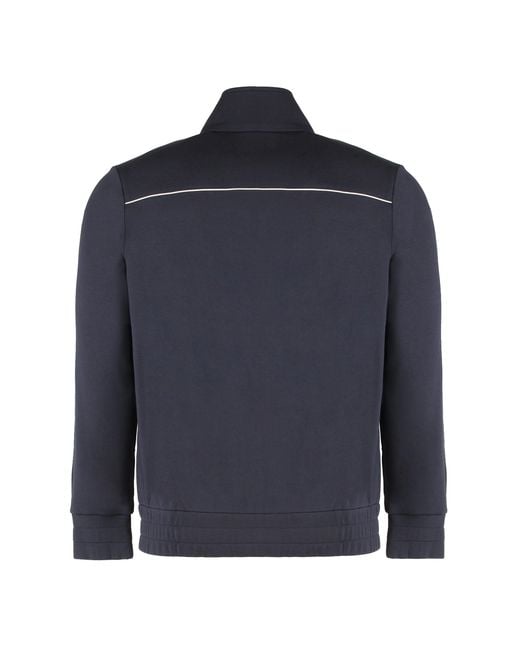 Moncler Blue Full-Zip Hoodie for men