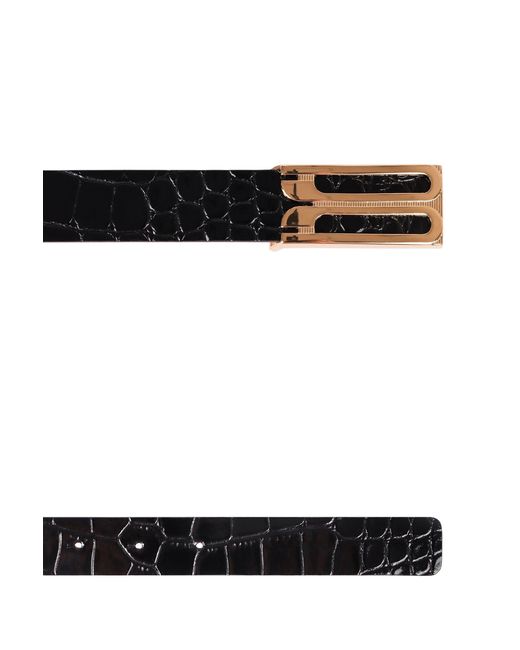 Victoria Beckham Black Jumbo Frame Belt