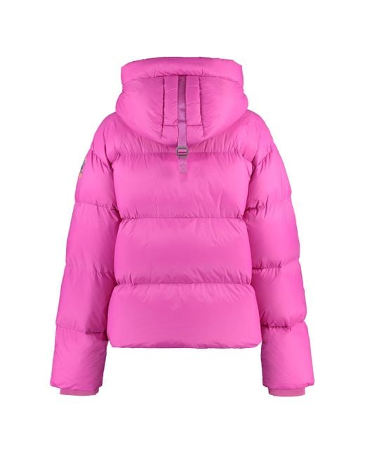 Parajumpers Pink Anya Hooded Puffer Jacket