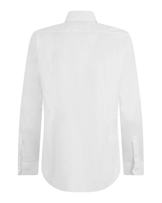Boss White Long Sleeve Shirt for men