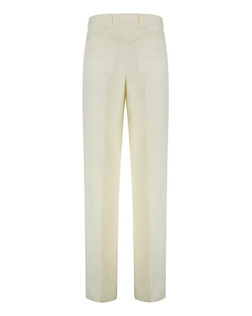 Gucci Natural Silk Twill Pants for men