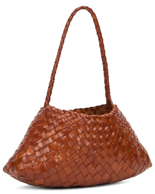 Dragon Diffusion Brown Braided Shoulder Bag