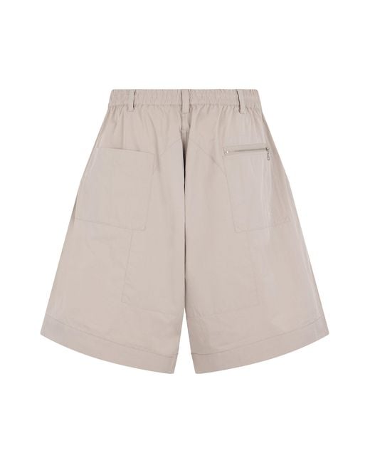 Y-3 White Cargo Shorts for men