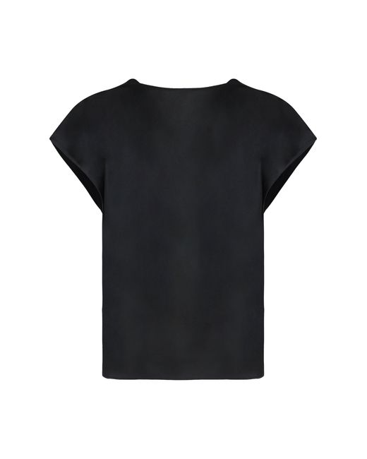 Vince Black Silk Blouse