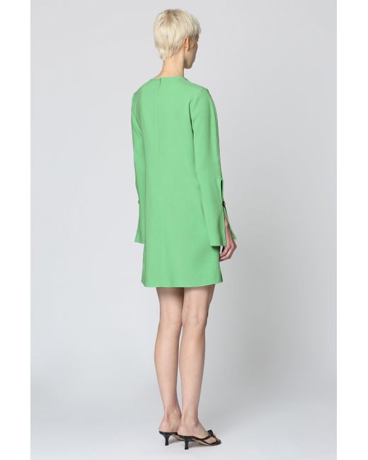 Pinko Green Aquarios Crepe Dress