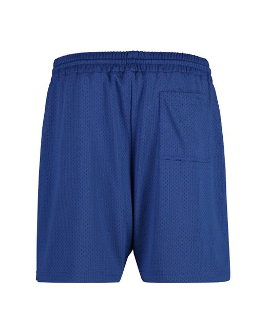 Represent Blue Nylon Bermuda Shorts for men