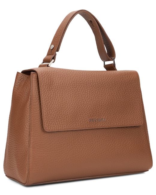 Orciani Brown Borsa Sveva Soft Medium