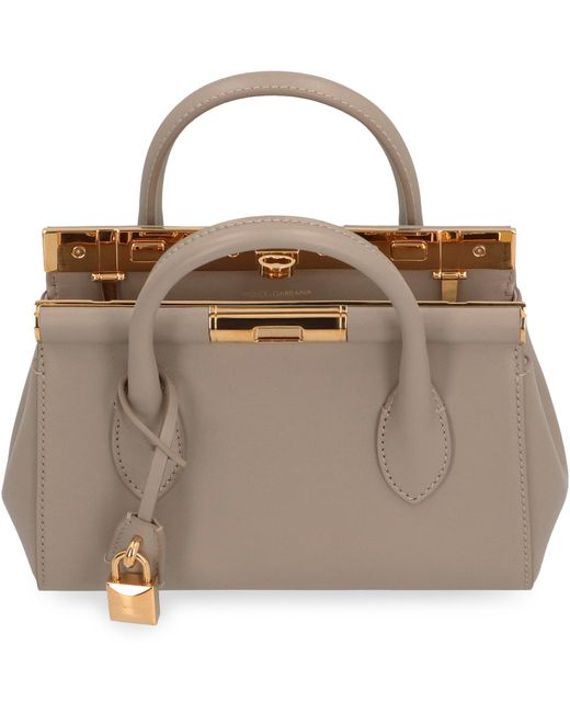 Mini borsa a mano Day in pelle di Dolce & Gabbana in Brown