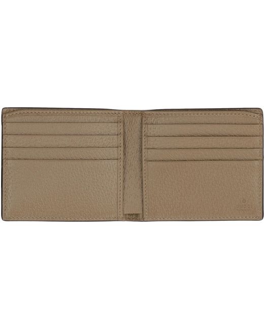 Gucci Brown Marmont Leather Flap-over Wallet for men