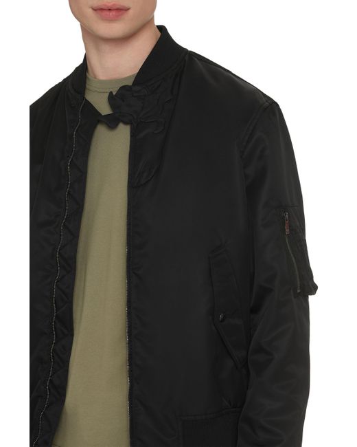 Valentino Black Nylon Bomber Jacket for men
