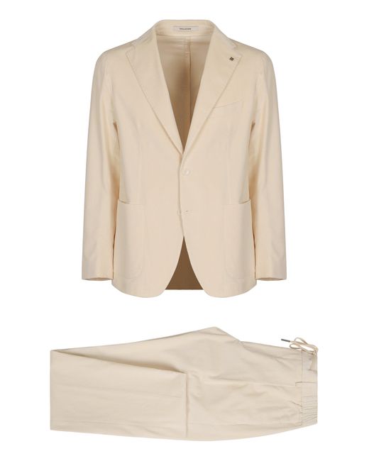 Tagliatore Natural Cotton Two-Pieces Suit for men