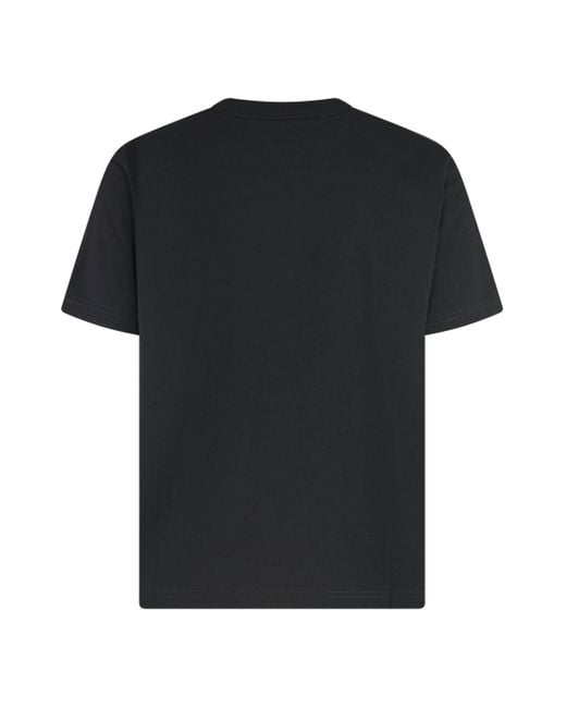 T-shirt girocollo in cotone di Bottega Veneta in Black da Uomo