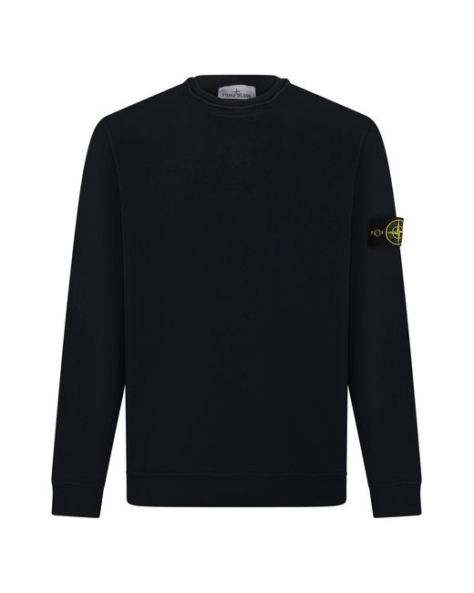Stone Island Blue Crew Neck Sweatshirt for men