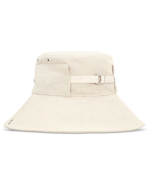Jacquemus Natural Fisherman Hat From Nîmes for men