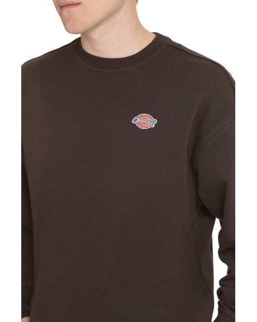 Dickies Brown Millersburg Cotton Sweatshirt for men