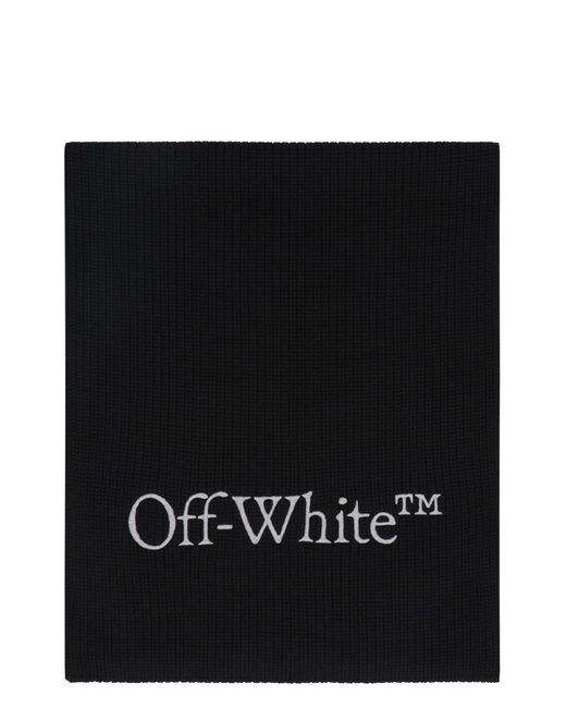 Off-White c/o Virgil Abloh Black Bookish Knit Scarf for men