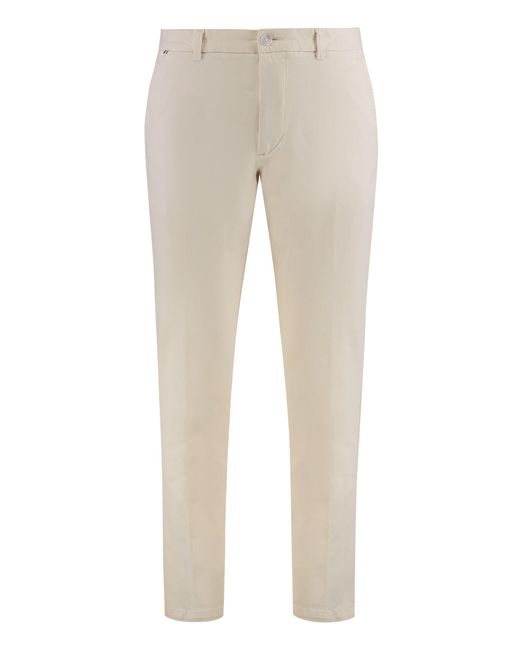 Boss Natural Cotton Twill Trousers for men