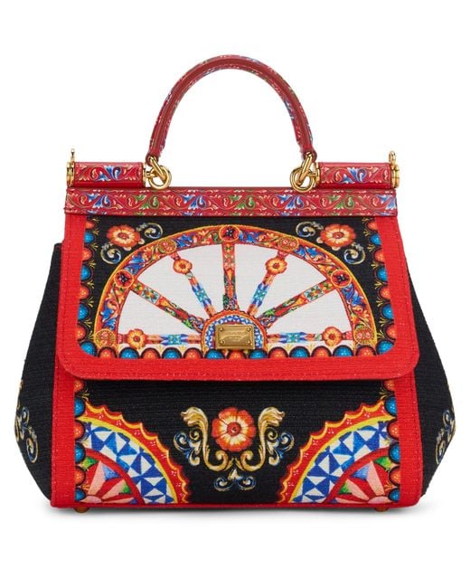Dolce & Gabbana Red Handbag Sicily