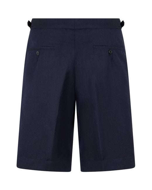 Slowear Blue Dark Lightweight And Versatile Shorts for men