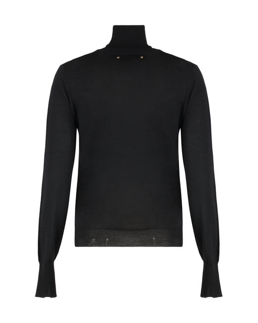 Golden Goose Deluxe Brand Black Dilara Virgin Wool Turtleneck Sweater