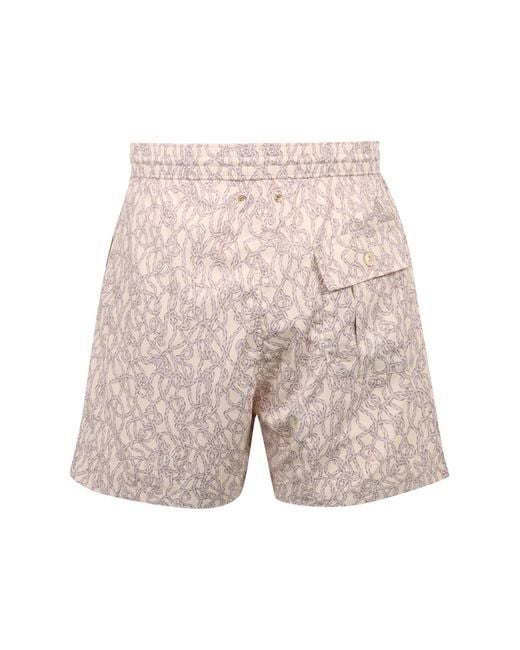Agnona Pink Nylon Swim Shorts for men