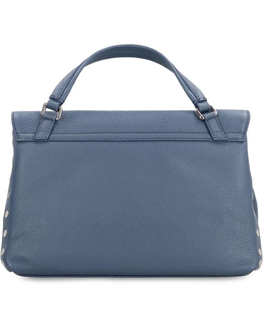 Borsa a mano Postina S in pelle di Zanellato in Blue