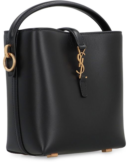 Saint Laurent Black Le 37 Mini Bucket Bag
