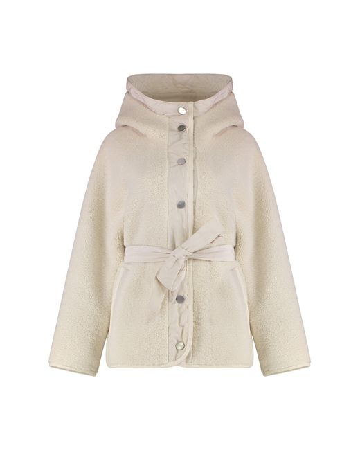 Pinko Natural Faux Fur Peacoat
