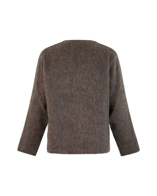Our Legacy Brown Oversized Cardigan With Buttons for men