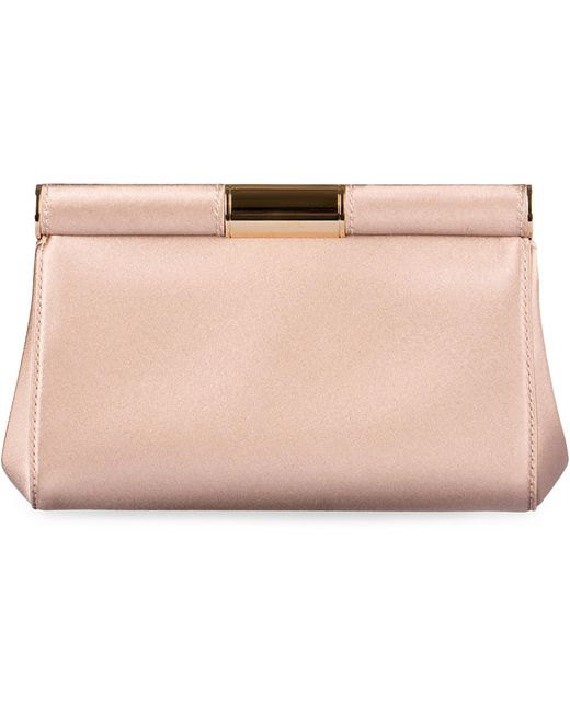 Dolce & Gabbana Pink Marlene Satin Shoulder Bag