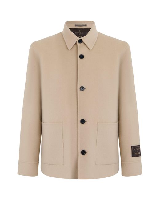 Slowear Natural Wool Button-Front Winter Jacket for men