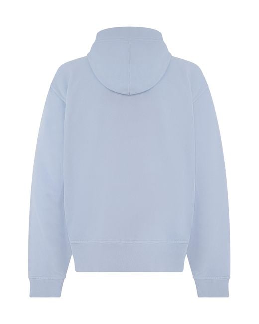 Stone Island Blue Hooded Sweatshirt for men