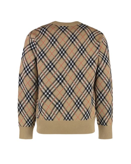 Burberry Natural Crew Neck Sweater for men